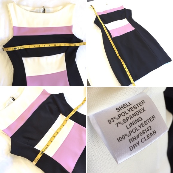 NWOT Maggy London Color Block Dress Petit - Picture 6 of 7